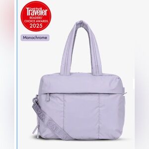 Calpak Luka Duffel in Orchid Monochrome with Passport case & Terra Clippable NEW